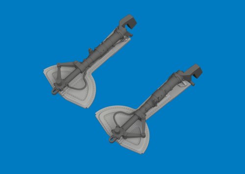 Przejdź do produktu Eduard 632214 - 1:32 Bf 109G undercarriage legs Print 3D