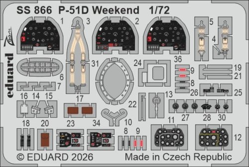Przejdź do produktu Eduard SS866 - 1:72 P-51D Weekend