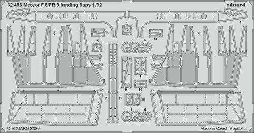 Przejdź do produktu Eduard 32498 - 1:32 Meteor F.8/FR.9 landing flaps