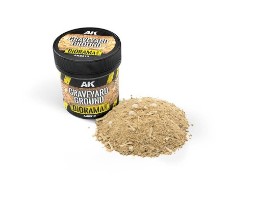 Przejdź do produktu AK Interactive 8310 - Ziemia cmentarna do makiet 100 ml