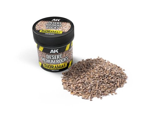 Przejdź do produktu AK Interactive 8307 - Średnie skały pustynne do makiet 100 ml