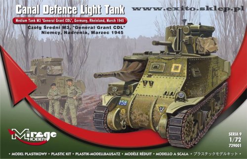 Przejdź do produktu MIRAGE 729001 - 1:72 M3 General Grant CDL - Germany Rheinland 1945