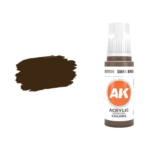 Przejdź do produktu AK Interactive 11109 - Farba akrylowa Dark Brown 17ml