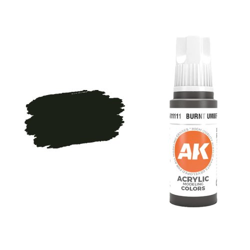 Przejdź do produktu AK Interactive 11111 - Farba akrylowa Burnt Umber 17ml