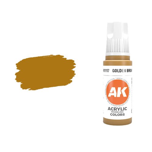 Przejdź do produktu AK Interactive 11117 - Farba akrylowa Golden Brown 17ml