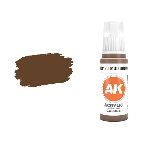 Przejdź do produktu AK Interactive 11120 - Farba akrylowa Mud Brown 17ml