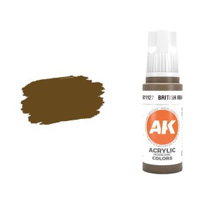 AK Interactive 11127 - Farba akrylowa British Khaki 17ml