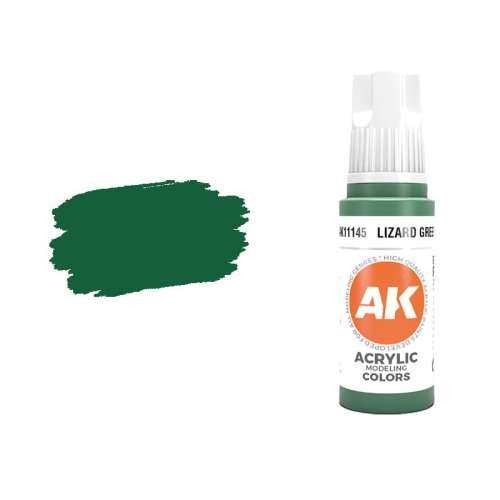 Przejdź do produktu AK Interactive 11145 - Farba akrylowa Lizard Green 17ml