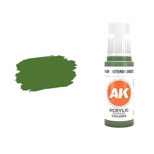 AK Interactive 11149 - Farba akrylowa Intermediate Green 17ml