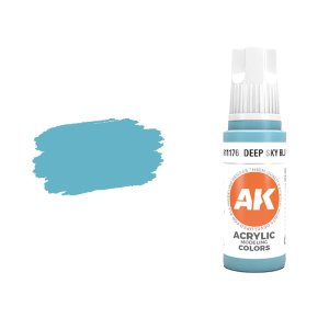 AK Interactive 11176 - Farba akrylowa Deep Sky Blue 17ml