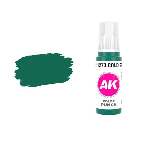 Przejdź do produktu AK Interactive 11273 - Farba akrylowa Cold Green Color Punch 17ml