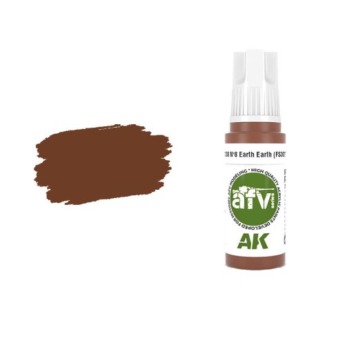 Przejdź do produktu AK Interactive 11338 - Farba akrylowa Nº8 Earth Red FS30117 17ml