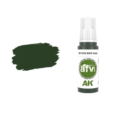 Przejdź do produktu AK Interactive 11358 - Farba akrylowa NATO Green 17ml