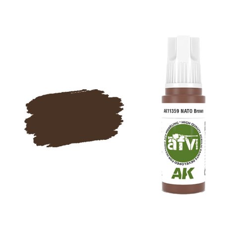 Przejdź do produktu AK Interactive 11359 - Farba akrylowa NATO Brown 17ml