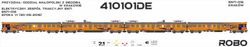 Przejdź do produktu Robo 410101DE H0 - Elektryczny zespół trakcyjny EN71-016 Polregio, Tygrys, ep.V, DCC z dźwiękiem