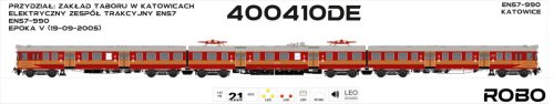 Przejdź do produktu Robo 400410DE H0 - Elektryczny zespół trakcyjny EN57-990 Zakład Taboru w Katowicach, ep.V, DCC z dźwiękiem