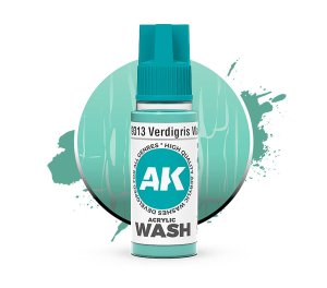 AK Interactive 19313 - Wash akrylowy Verdigris 18 ml