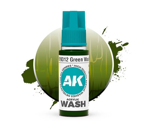 Przejdź do produktu AK Interactive 19312 - Wash akrylowy Green 18 ml
