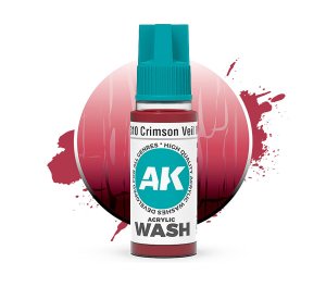 AK Interactive 19310 - Wash akrylowy Crimson Veil 18 ml