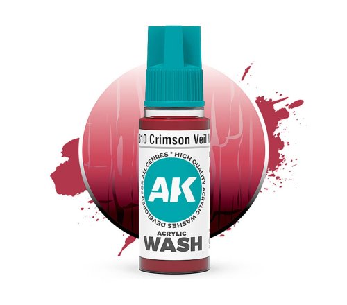 Przejdź do produktu AK Interactive 19310 - Wash akrylowy Crimson Veil 18 ml