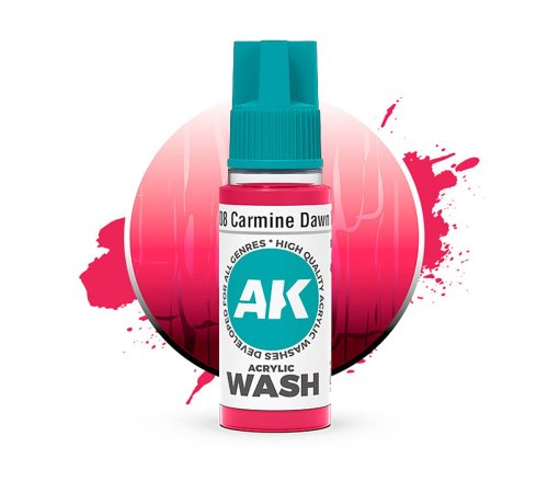 Przejdź do produktu AK Interactive 19308 - Wash akrylowy Carmine Dawn 18 ml