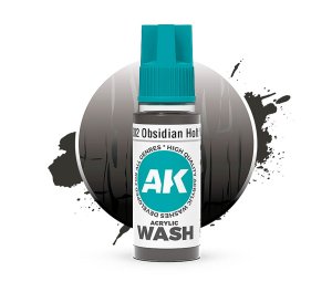 AK Interactive 19302 - Wash akrylowy Obsidian Holt 18 ml