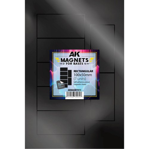 Przejdź do produktu AK Interactive MAGNET015 - Magnesy do podstawek prostokątne 100 X 50 mm - 7 szt
