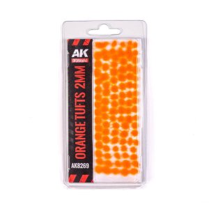 AK Interactive 8269 - Kępki trawy pomarańczowe 2 mm Fantasy Tufts