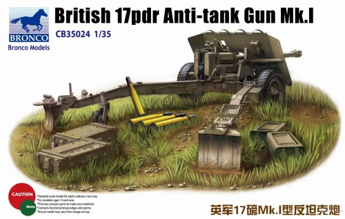 Przejdź do produktu BRONCO CB 35024 - 1:35 British 17pdr Anti-tank gun Mk.I