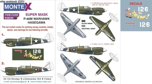 Przejdź do produktu MONTEX K48239 - 1:48 P-40M Warhawk