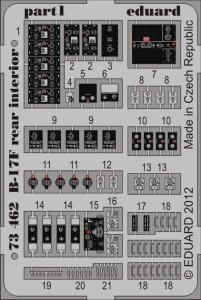 EDUARD 73462 - 1:72 B-17F rear interior