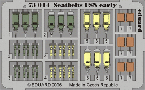 Przejdź do produktu EDUARD 73014 - 1:72 Seatbelts USN early