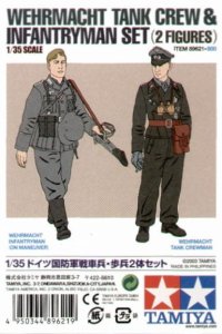 TAMIYA 89621 - 1:35 Wehrmacht Tank Crew & Infantryman Set