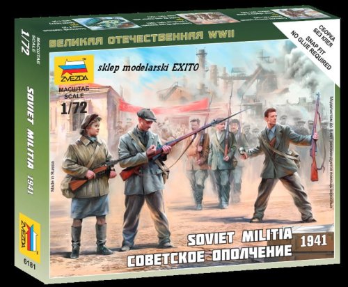 Przejdź do produktu ZVEZDA 6181 - 1:72 Soviet Militia 1941