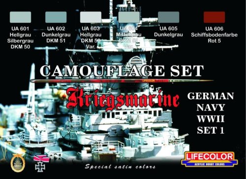 Przejdź do produktu LIFECOLOR CS 09 - German Kriegsmarine WW II - Set 1