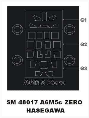 Przejdź do produktu MONTEX SM48017 - 1:48 A6M5c Zero