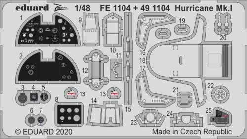 Przejdź do produktu EDUARD FE1104 - 1:48 Hurricane Mk.I