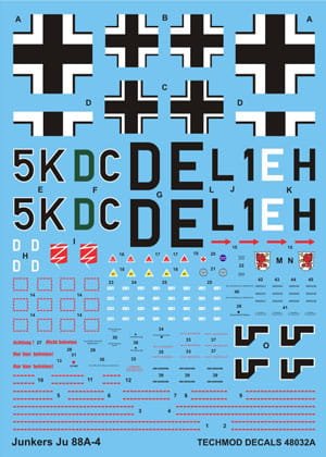 Przejdź do produktu TECHMOD 48032 - 1:48 Junkers Ju-88 A-4