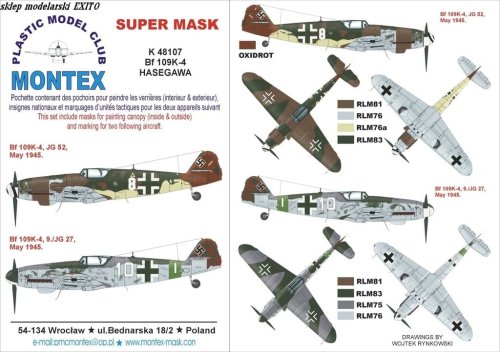 Przejdź do produktu MONTEX K48107 - 1:48 Bf-109 K-4