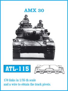 Friulmodel ATL-115 - 1:35 Metalowe gąsienice AMX-30