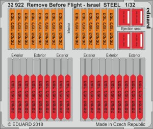 EDUARD 32922 - 1:32 Remove Before Flight - Israel - Steel