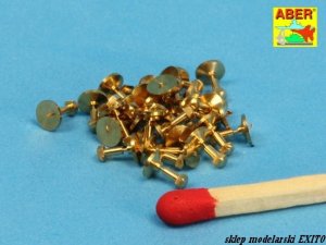 ABER 16100 - 1:16 Turned Imitation of Hexagon bolts 1,5 mm x30 pcs