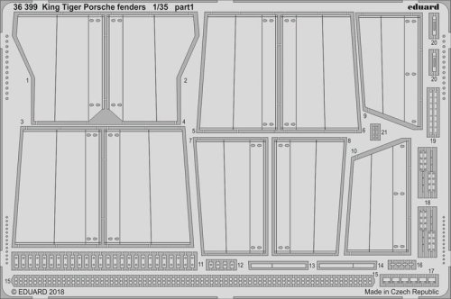 Przejdź do produktu EDUARD 36399 - 1:35 King Tiger Porsche fenders