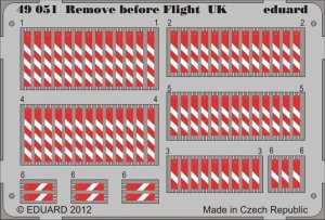 EDUARD 49051 - 1:48 Remove before flight UK