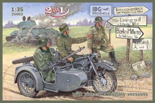 Przejdź do produktu IBG 35002 - 1:35 BMW R12 with sidecar - military version