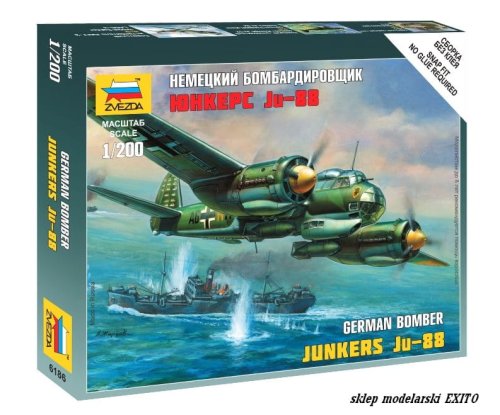 Przejdź do produktu ZVEZDA 6186 - 1:200 Junkers Ju-88