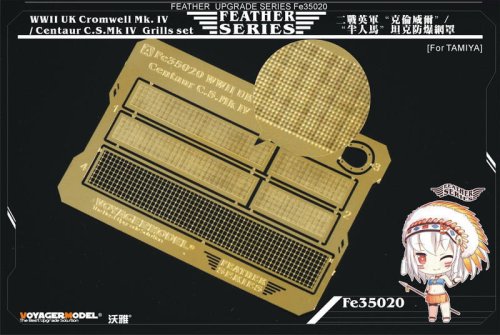 Przejdź do produktu VOYAGER FE35020 - 1:35 WWII UK Cromwell Mk. IV/Centaur C.S.Mk IV Grills set