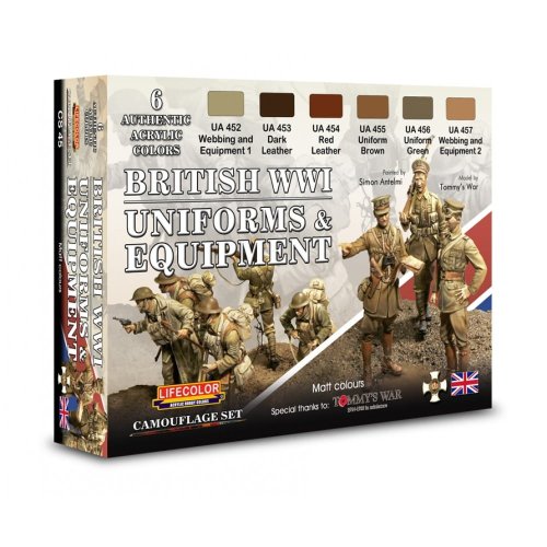 Przejdź do produktu LIFECOLOR CS 45 - British WWI – Uniforms & Equipment