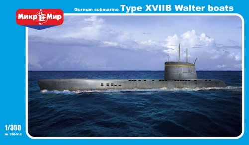 Przejdź do produktu MIKROMIR 350018 - 1:350 Type XVIIB Walter Boats German Submarine