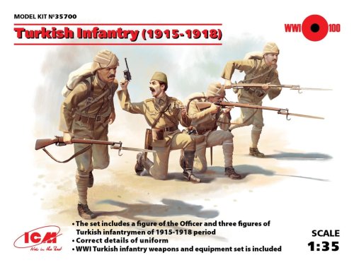 Przejdź do produktu ICM 35700 - 1:35 Turkish Infantry (1915-1918)